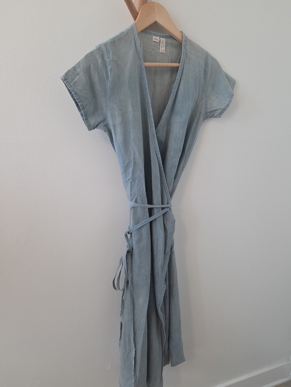 Po-em Light Indigo Ode Wrap Dress